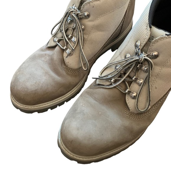 Timberland | men\'s lace up workboot size 12 light brown Premium Leather main image 8